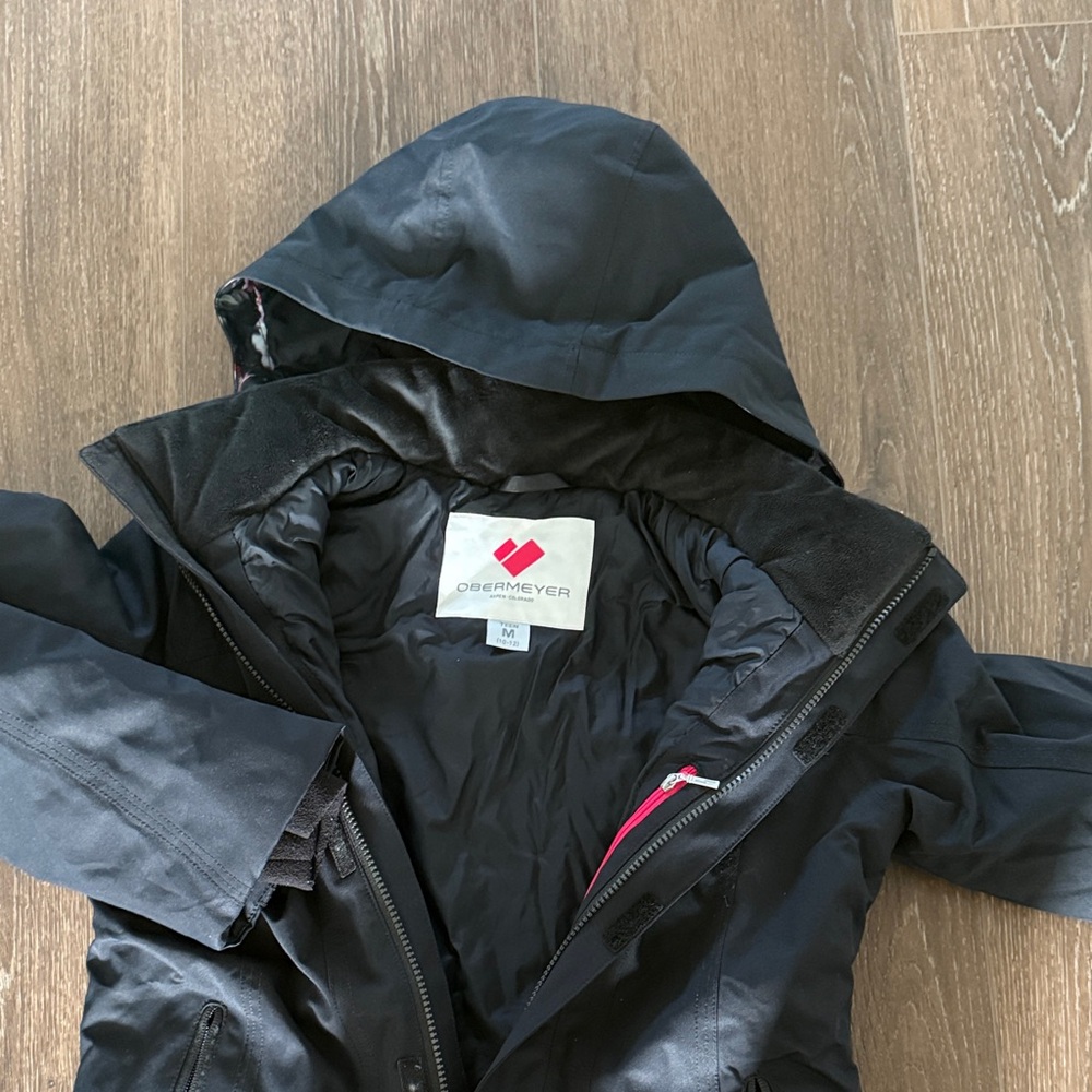 Obermeyer Charcoal Hooded Jacket